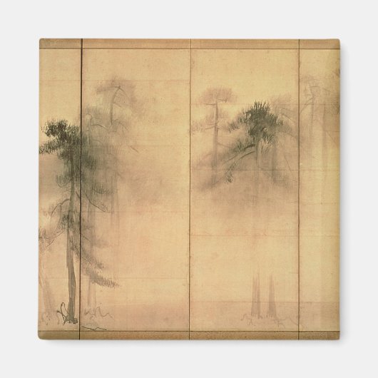 Het bos van de pijnbomen magneet (Voorkant)