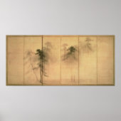 Het bos van de pijnbomen poster (Voorkant)