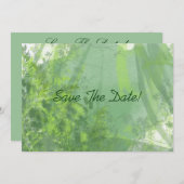 Het bos van de waterverf sparen de Datum Save The Date (Voorkant / Achterkant)