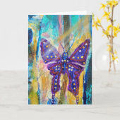 Het bos van het leven Chrissy's Butterfly Kaart (Gele Bloem)