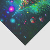 Het bos van kerstbomen met Ornamenten Tissuepapier (Detail)