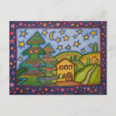 Het bos van Kerstmis Feestdagenkaart (Voorkant)