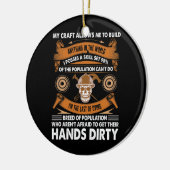 Het bos van mijn kraft staat me toe Woodturner Keramisch Ornament (Links)