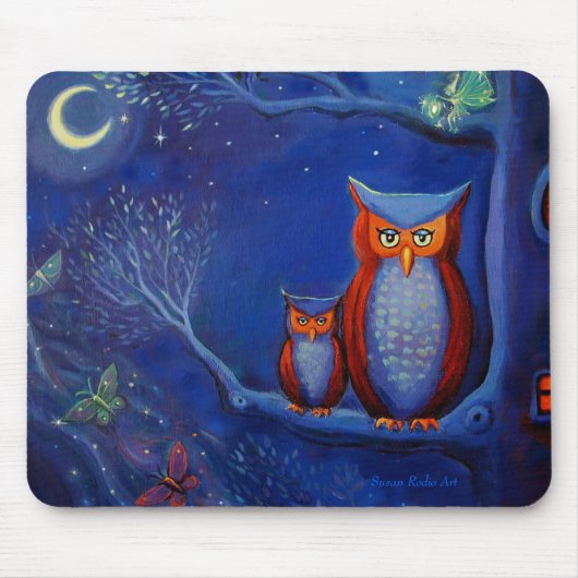 Het bos van Night - Mouse Mat Muismat (Voorkant)