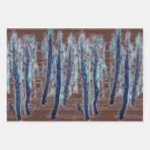 Het bos van Snowy loopt door Inpakpapier Vel (Voorkant 3)