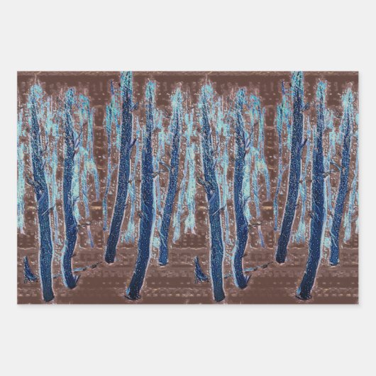 Het bos van Snowy loopt door Inpakpapier Vel (Voorkant 3)