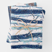 Het bos van Snowy loopt door Inpakpapier Vel (In situ)