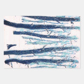 Het bos van Snowy loopt door Inpakpapier Vel (Voorkant)