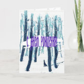 Het bos van Snowy loopt door Kaart (Voorkant)