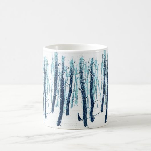 Het bos van Snowy loopt door Koffiemok (Center)