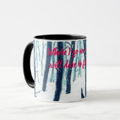 Het bos van Snowy loopt door Mok (Voorkant links)