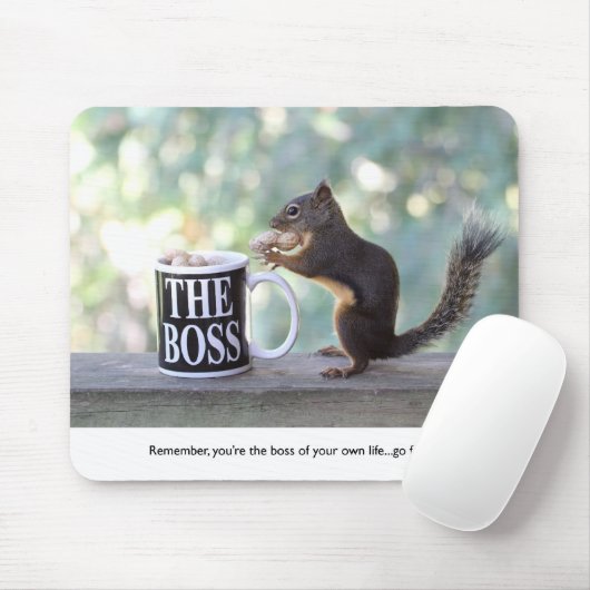 "Het Boss-eekhoorn" Muismat (Met muis)