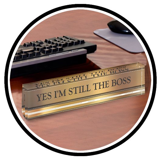 Het BOSS Executive Desk Name Bord Naambordje