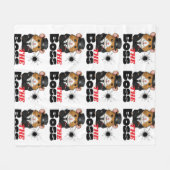 Het Boss Hamster Patroon Fleece Deken (Voorkant (Horizontaal))