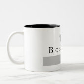 HET BOSS-MAN, Baas Tweekleurige Koffiemok (Links)