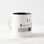 HET BOSS-MAN door: ChicaSunshine Tweekleurige Koffiemok (Voorkant links)