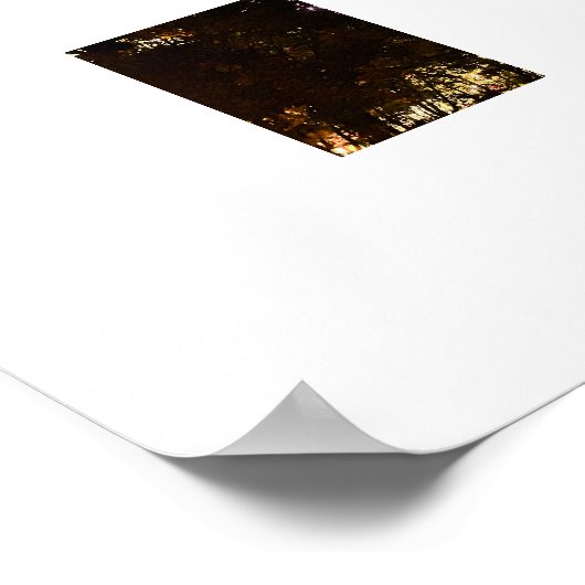 Het Bosuil Stadium bij nacht Poster (Hoek)