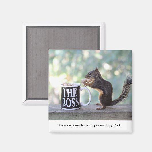 "Het Bosvierkant" Magneet (Voorkant / Achterkant)