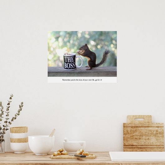 "Het Bosvierkant" Poster (Keuken)