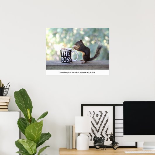 "Het Bosvierkant" Poster (Thuiskantoor)