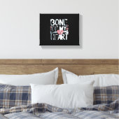 Het bot van mijn harthond canvas afdruk (Insitu (Slaapkamer))