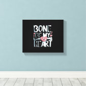 Het bot van mijn harthond canvas afdruk (Insitu (Houten vloer))
