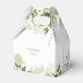 Het botanische goudBaby shower van een jongen Gree Bedankdoosjes (Achterkant)