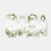 Het botanische goudBaby shower van een jongen Gree Bedankdoosjes (Uitgevouwen)