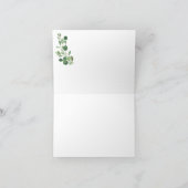 Het botanische Rustieke Groen van de Droom dankt u Bedankkaart (Binnen)