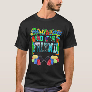 Het bouwen van bakstenen blokken vriend van verjaa t-shirt