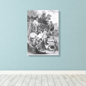 Het bouwen van de Logcabine Canvas Afdruk (Insitu (Houten vloer))