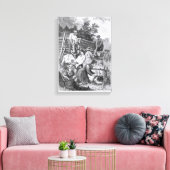 Het bouwen van de Logcabine Canvas Afdruk (Insitu (Woonkamer))