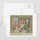 Het bouwen van de tempel van Solomon, illustratie Briefkaart (Voorkant / Achterkant)