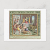 Het bouwen van de tempel van Solomon, illustratie Briefkaart (Voorkant)