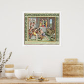 Het bouwen van de tempel van Solomon, illustratie  Poster (Keuken)