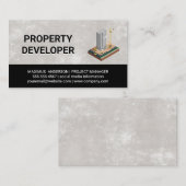 Het bouwen van Sky Scraper | Bouwontwikkelaar Visitekaartje (Voorkant / Achterkant)