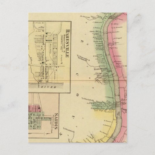 Het bovendeel van de Ohio-rivier en de vallei Briefkaart (Voorkant)