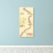 Het bovendeel van de Ohio-rivier en de vallei Canvas Afdruk (Insitu (Houten vloer))