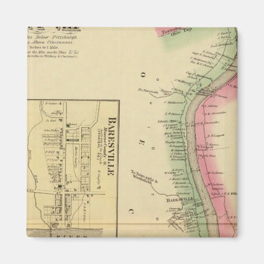 Het bovendeel van de Ohio-rivier en de vallei Magneet (Voorkant)