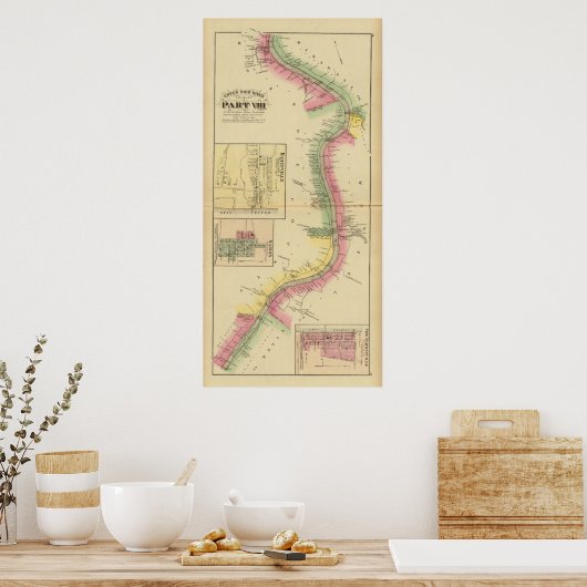 Het bovendeel van de Ohio-rivier en de vallei Poster (Keuken)