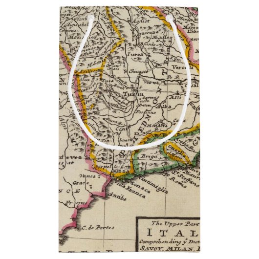 Het bovenste deel van Italië Klein Cadeauzakje (Achterkant)