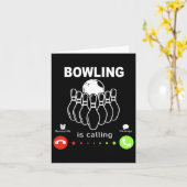 Het bowlen roept kaart (Gele Bloem)