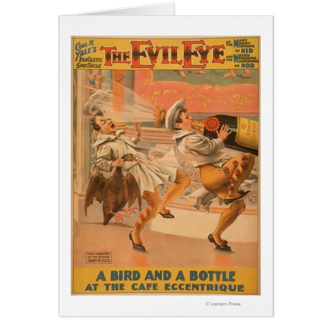 Het boze oog 'Een vogel & een fles' theater (Voorkant)