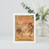 Het boze oog 'Een vogel & een fles' theater Briefkaart (Staand voorkant)