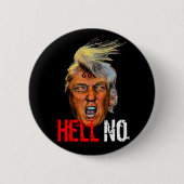 Het boze President Trump Devil Anti-Christus Ronde Button 5,7 Cm (Voorkant)