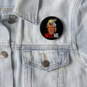 Het boze President Trump Devil Anti-Christus Ronde Button 5,7 Cm (In situ)