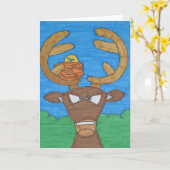 Het boze Wenskaart van de Bok Kaart (Gele Bloem)