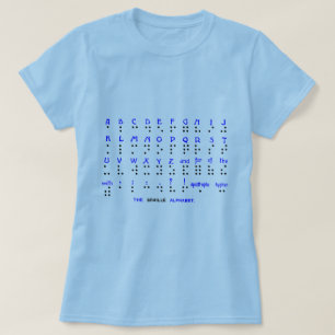 Het braillalfabet. t-shirt