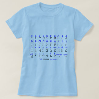 Het braillalfabet. t-shirt
