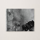 Het branden van ARIZONA door de VS na het Afbeeldi Legpuzzel (Horizontaal)